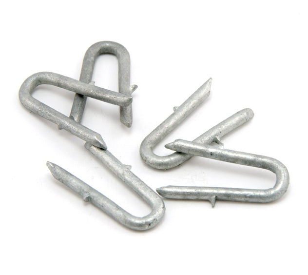 Galvanised Barbed Staples